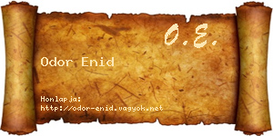 Odor Enid névjegykártya